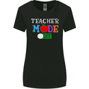 Teacher Mode Off Funny Teaching Holiday Womens Wider Cut T-Shirt Black