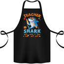 Teacher Shark Funny Teaching Teacher Cotton Apron 100% Organic Black