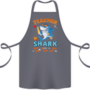 Teacher Shark Funny Teaching Teacher Cotton Apron 100% Organic Steel