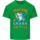 Teacher Shark Funny Teaching Teacher Mens Cotton T-Shirt Tee Top Irish Green