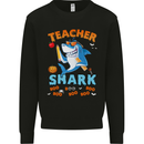 Teacher Shark Funny Teaching Teacher Mens Sweatshirt Jumper Black