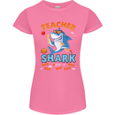 Teacher Shark Funny Teaching Teacher Womens Petite Cut T-Shirt Azalea