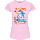 Teacher Shark Funny Teaching Teacher Womens Petite Cut T-Shirt Light Pink