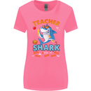 Teacher Shark Funny Teaching Teacher Womens Wider Cut T-Shirt Azalea