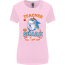 Teacher Shark Funny Teaching Teacher Womens Wider Cut T-Shirt Light Pink