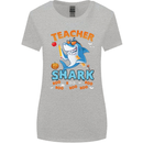 Teacher Shark Funny Teaching Teacher Womens Wider Cut T-Shirt Sports Grey