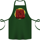 Teachers Don't Wear Capes Funny Teaching Cotton Apron 100% Organic Forest Green