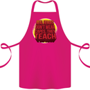 Teachers Don't Wear Capes Funny Teaching Cotton Apron 100% Organic Pink