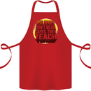Teachers Don't Wear Capes Funny Teaching Cotton Apron 100% Organic Red