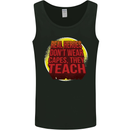 Teachers Don't Wear Capes Funny Teaching Mens Vest Tank Top Black