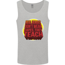 Teachers Don't Wear Capes Funny Teaching Mens Vest Tank Top Sports Grey