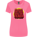 Teachers Don't Wear Capes Funny Teaching Womens Wider Cut T-Shirt Azalea