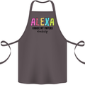 Teaching Grade My Papers Funny Teacher Cotton Apron 100% Organic Dark Grey