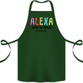 Teaching Grade My Papers Funny Teacher Cotton Apron 100% Organic Forest Green