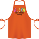 Teaching Grade My Papers Funny Teacher Cotton Apron 100% Organic Orange