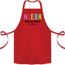 Teaching Grade My Papers Funny Teacher Cotton Apron 100% Organic Red