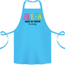 Teaching Grade My Papers Funny Teacher Cotton Apron 100% Organic Turquoise