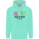 Teaching Grade My Papers Funny Teacher Mens 80% Cotton Hoodie Peppermint