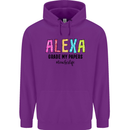 Teaching Grade My Papers Funny Teacher Mens 80% Cotton Hoodie Purple