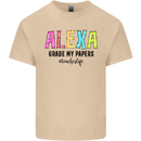 Teaching Grade My Papers Funny Teacher Mens Cotton T-Shirt Tee Top Sand