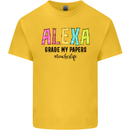 Teaching Grade My Papers Funny Teacher Mens Cotton T-Shirt Tee Top Yellow