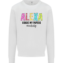 Teaching Grade My Papers Funny Teacher Mens Sweatshirt Jumper White