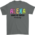 Teaching Grade My Papers Funny Teacher Mens T-Shirt Cotton Gildan Charcoal