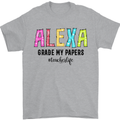 Teaching Grade My Papers Funny Teacher Mens T-Shirt Cotton Gildan Sports Grey