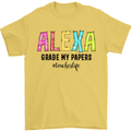 Teaching Grade My Papers Funny Teacher Mens T-Shirt Cotton Gildan Yellow