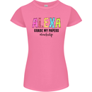 Teaching Grade My Papers Funny Teacher Womens Petite Cut T-Shirt Azalea
