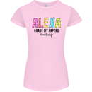 Teaching Grade My Papers Funny Teacher Womens Petite Cut T-Shirt Light Pink