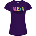 Teaching Grade My Papers Funny Teacher Womens Petite Cut T-Shirt Purple
