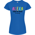 Teaching Grade My Papers Funny Teacher Womens Petite Cut T-Shirt Royal Blue