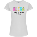 Teaching Grade My Papers Funny Teacher Womens Petite Cut T-Shirt White