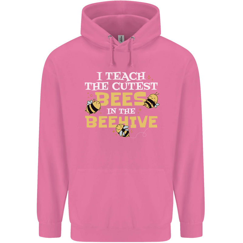 Teaching I Teach the Cutest Bees Teacher Childrens Kids Hoodie Azalea