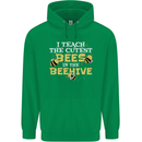 Teaching I Teach the Cutest Bees Teacher Childrens Kids Hoodie Irish Green