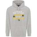 Teaching I Teach the Cutest Bees Teacher Childrens Kids Hoodie Sports Grey