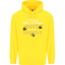 Teaching I Teach the Cutest Bees Teacher Childrens Kids Hoodie Yellow