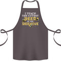 Teaching I Teach the Cutest Bees Teacher Cotton Apron 100% Organic Dark Grey