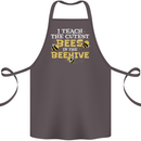 Teaching I Teach the Cutest Bees Teacher Cotton Apron 100% Organic Dark Grey