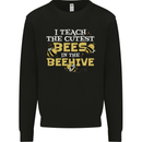 Teaching I Teach the Cutest Bees Teacher Kids Sweatshirt Jumper Black
