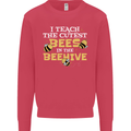 Teaching I Teach the Cutest Bees Teacher Kids Sweatshirt Jumper Heliconia