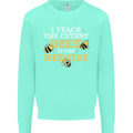 Teaching I Teach the Cutest Bees Teacher Kids Sweatshirt Jumper Peppermint