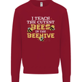 Teaching I Teach the Cutest Bees Teacher Kids Sweatshirt Jumper Red