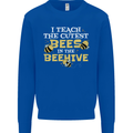 Teaching I Teach the Cutest Bees Teacher Kids Sweatshirt Jumper Royal Blue