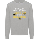 Teaching I Teach the Cutest Bees Teacher Kids Sweatshirt Jumper Sports Grey