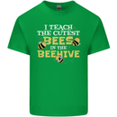 Teaching I Teach the Cutest Bees Teacher Kids T-Shirt Childrens Irish Green