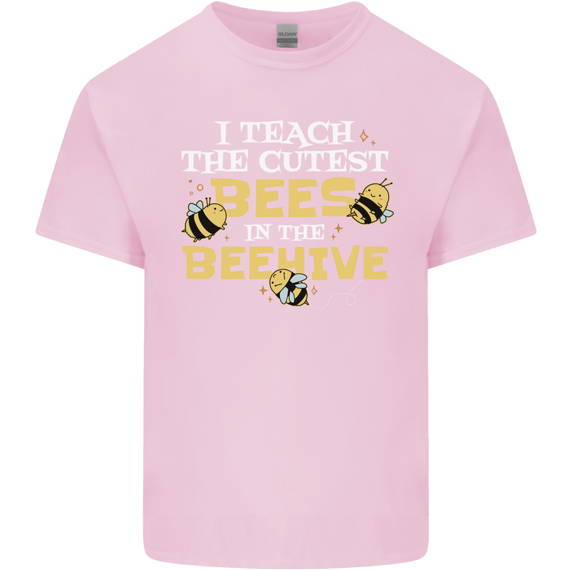 Teaching I Teach the Cutest Bees Teacher Kids T-Shirt Childrens Light Pink