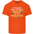 Teaching I Teach the Cutest Bees Teacher Kids T-Shirt Childrens Orange