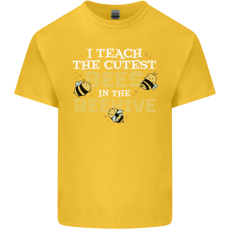 Teaching I Teach the Cutest Bees Teacher Kids T-Shirt Childrens Yellow